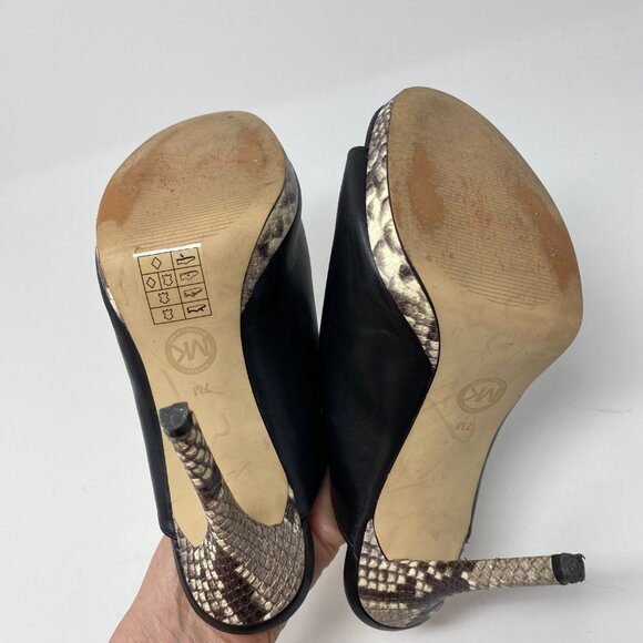 michael kors isabella leather slip on mules - Picture 7 of 8